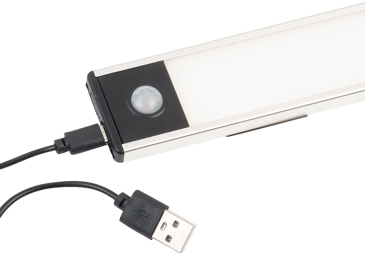 Lunartec Innenbeleuchtung LED-Lichtleiste 4er-Set warmweiß 33cm