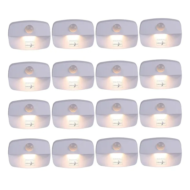 Lunartec Innenbeleuchtung LED-Nachtlicht 16er-Set warmweiß