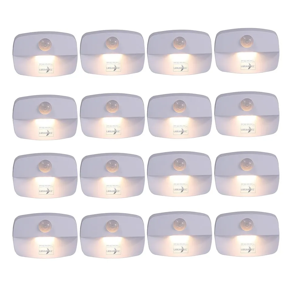 Lunartec Innenbeleuchtung LED-Nachtlicht 16er-Set warmweiß