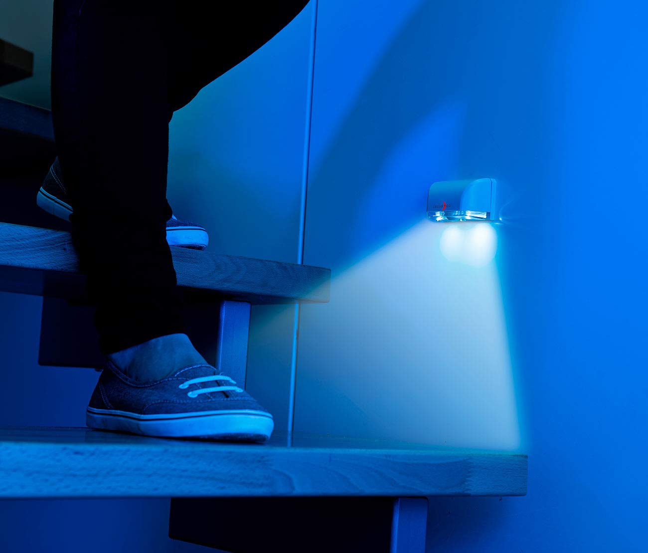 Lunartec Innenbeleuchtung Mini-Treppenleuchte PIR 3er-Set