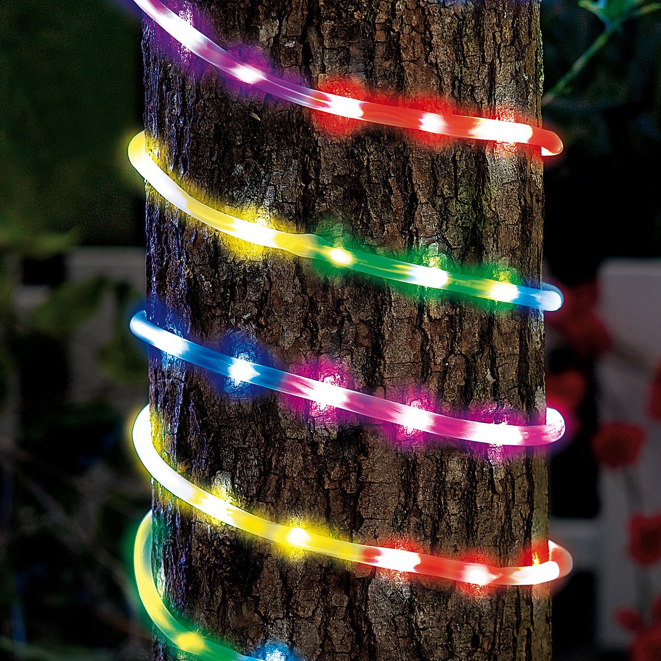Lunartec Licht-Dekoration LED-Lichtschlauch 10 m mehrfarbig 360 LEDs