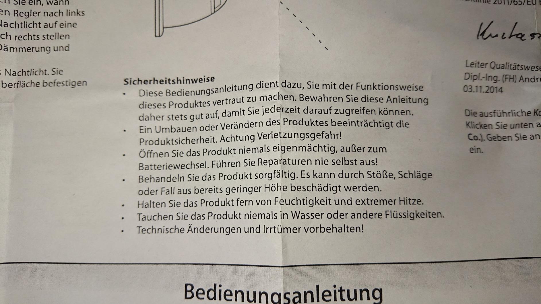 Lunartec Außenbeleuchtung LED Bewegungsmelder IP44 Magnet 100lm