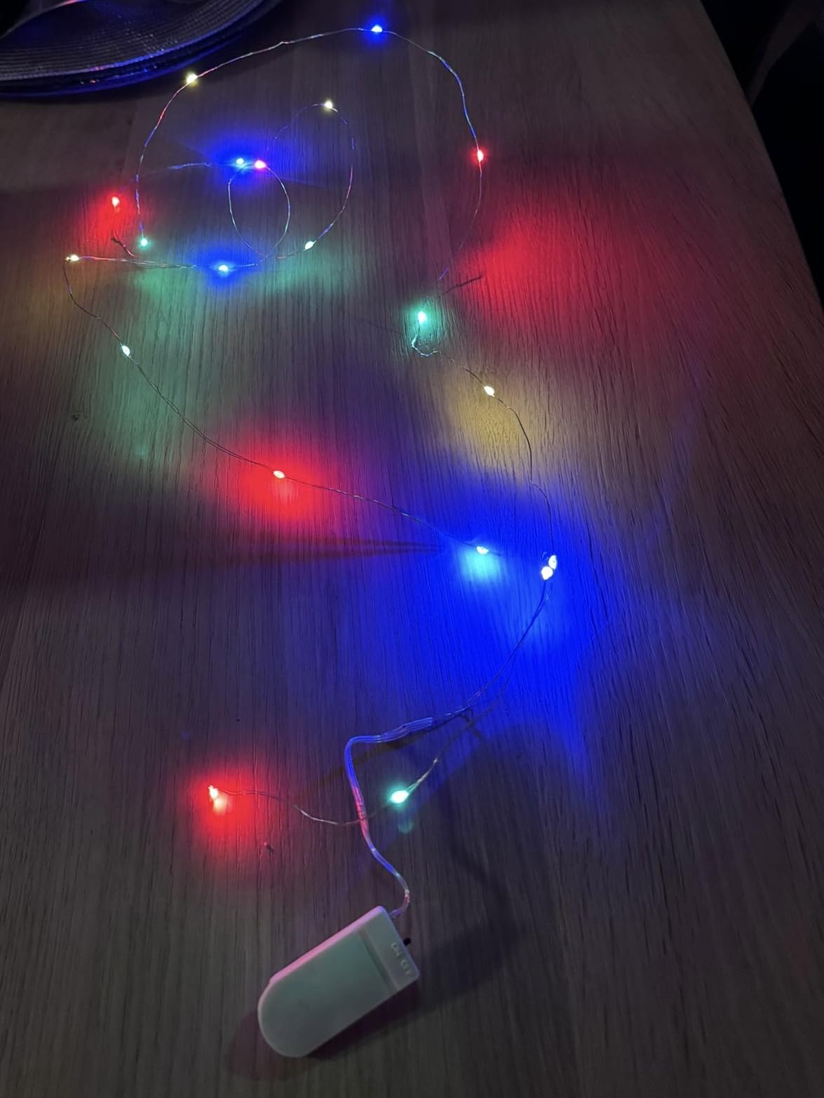 Bxroiu Lichterkette 6er Micro-LED Draht 2m warmweiß Batterie