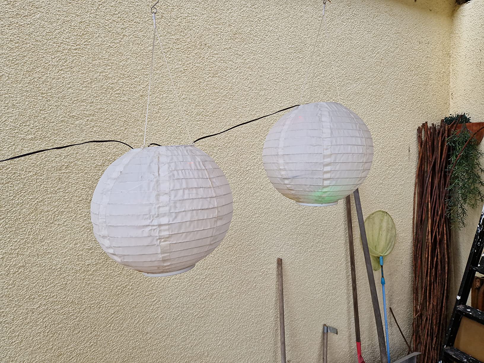 Lunartec Licht-Dekoration Solarlampion 2er-Set 30 cm
