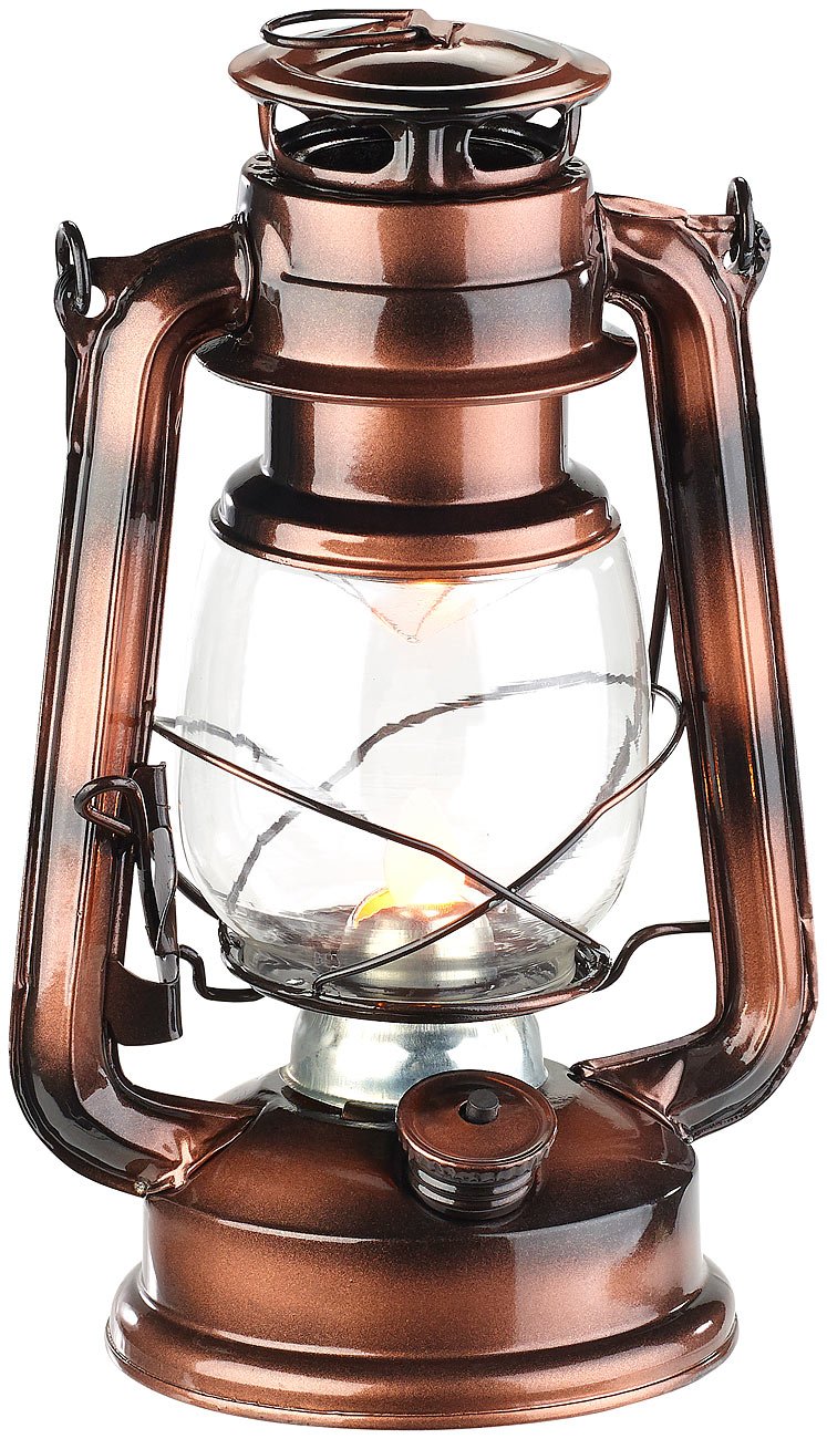 Lunartec Licht-Dekoration LED-Sturmleuchte 4er-Set Bronze