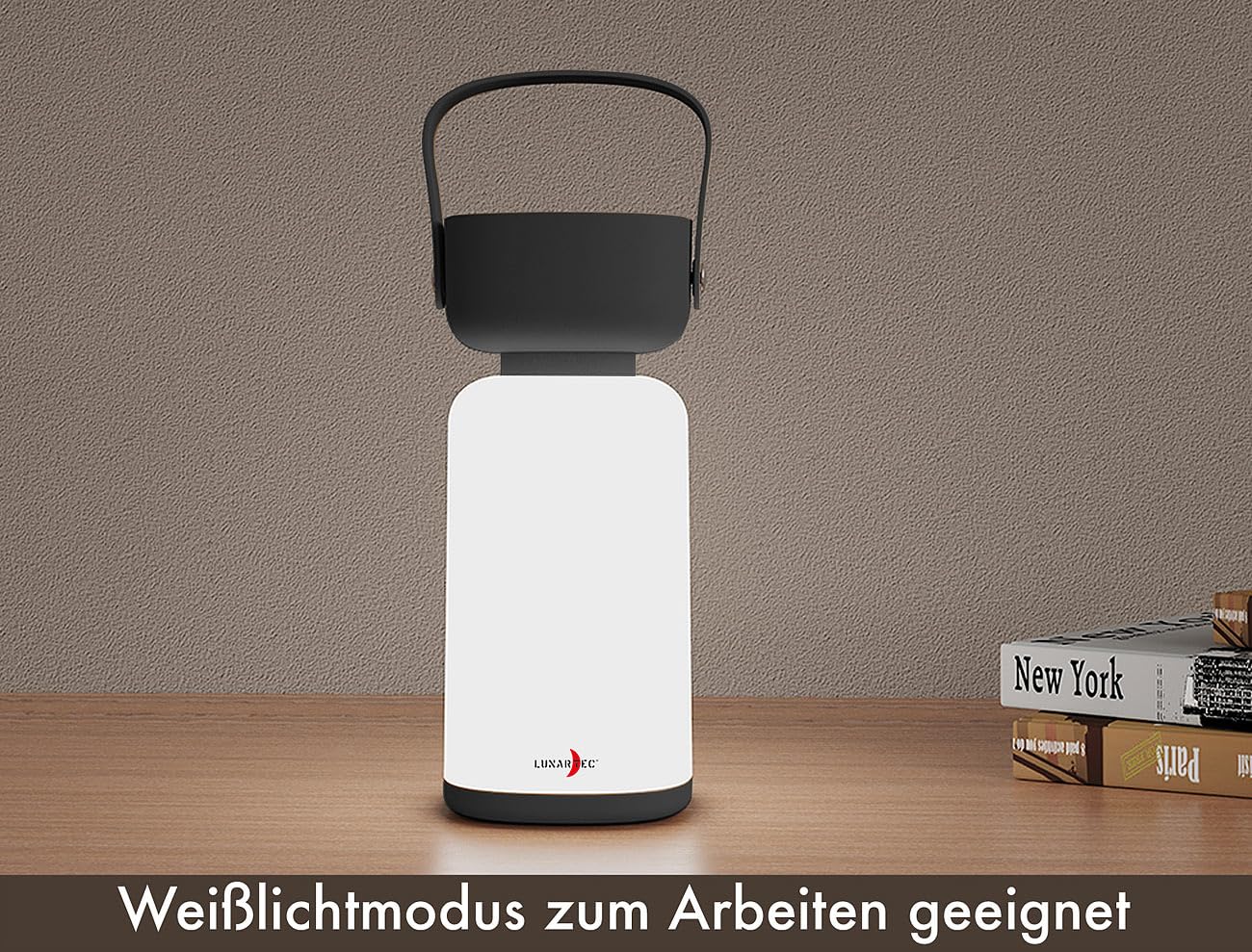 Lunartec Taschenlampen LED-Campingleuchte schwarz dimmbar