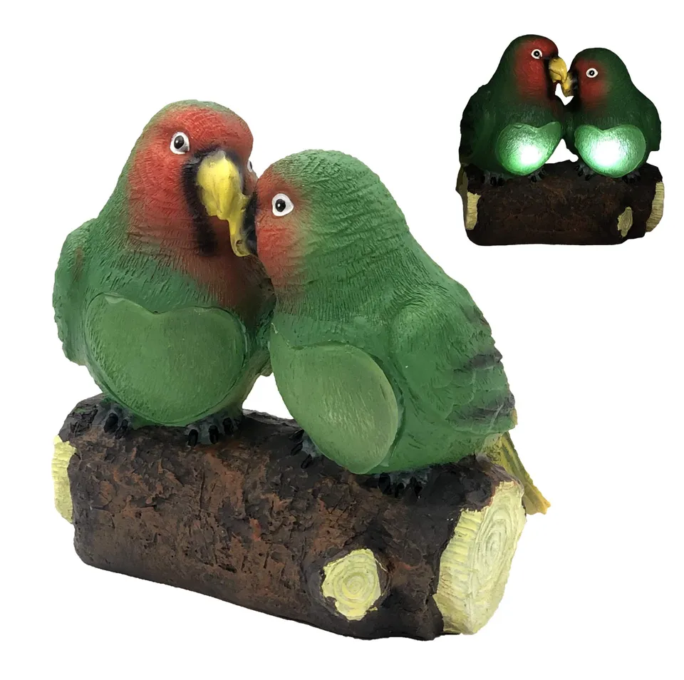 Bonetti Solar Lights Deko-Figur Papageien Love 2 LED