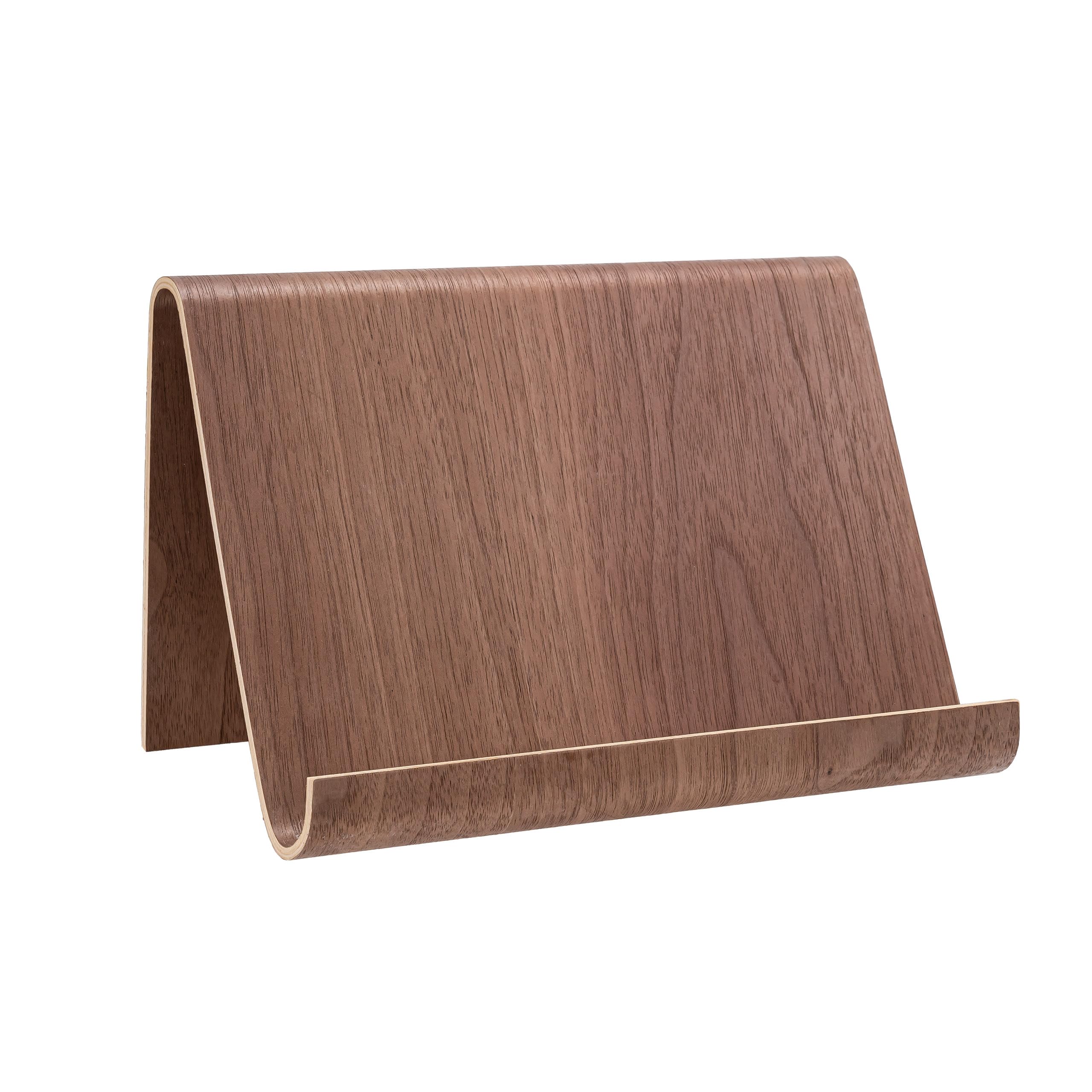 Bonetti Light arches Tablet-Halter Holz Walnuss 26 cm Buchständer