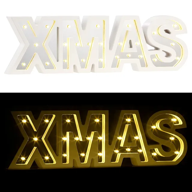 Lunartec Licht-Dekoration XMAS Schriftzug batteriebetrieben