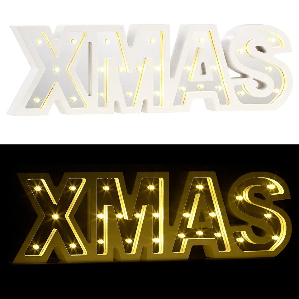 Lunartec Licht-Dekoration XMAS Schriftzug batteriebetrieben