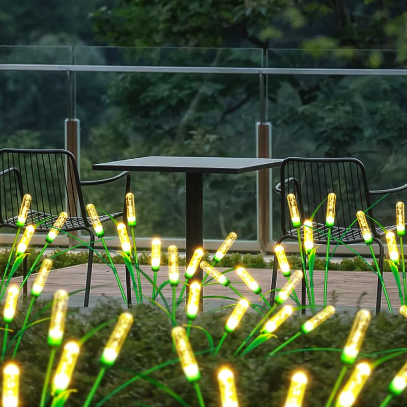 Bxroiu Solar Laterne warmweiß 2er Set für Garten