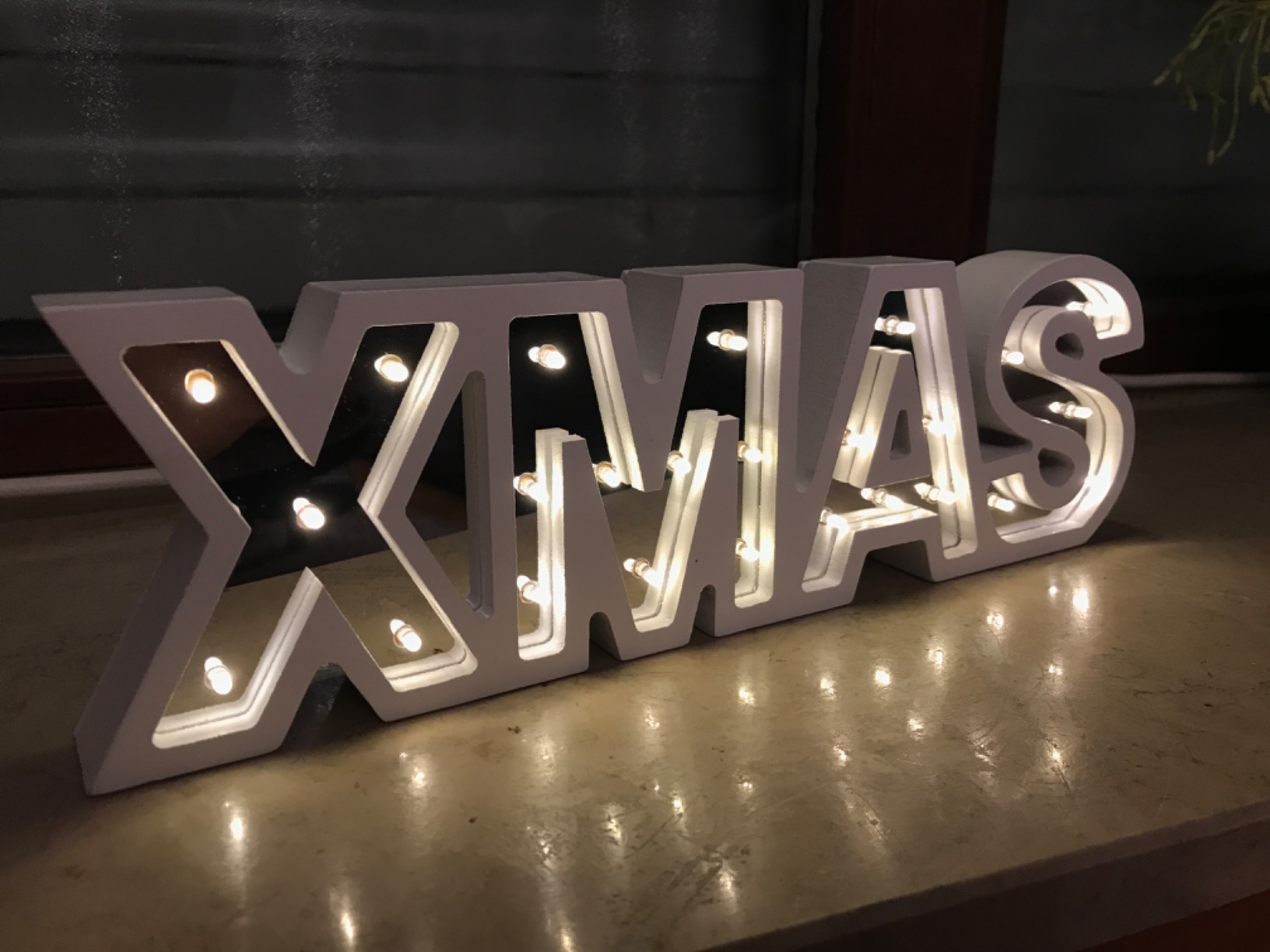 Lunartec Licht-Dekoration XMAS Schriftzug batteriebetrieben