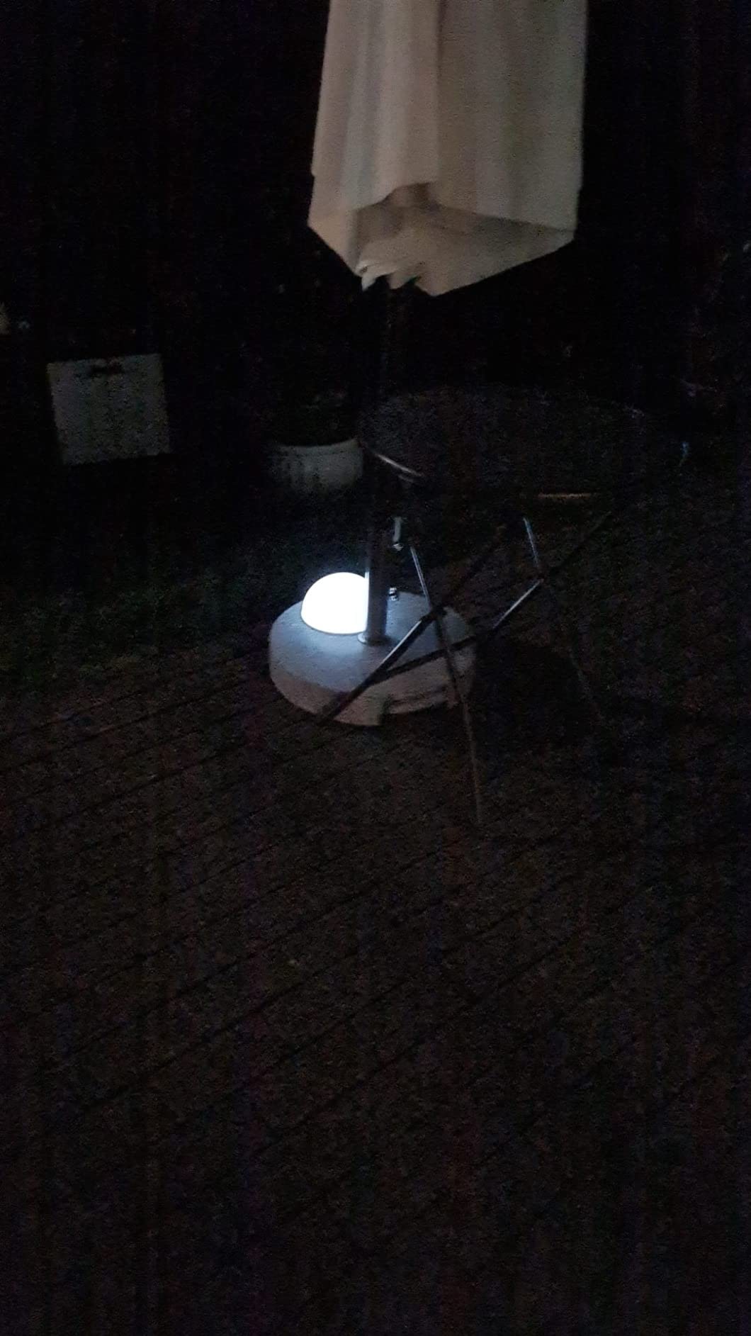 Lunartec Außenbeleuchtung Solar-Halbkugel weiß 2er-Set 20 cm