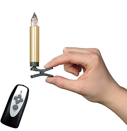 Bonetti Wireless Christmas Candles Baumkerzen 12er Set gold