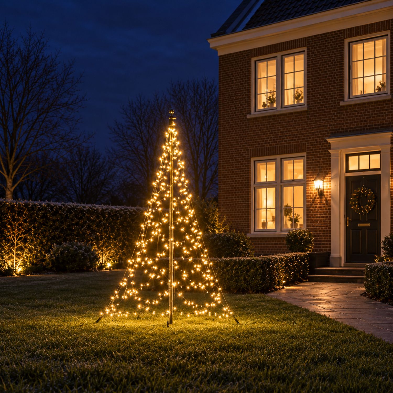 Fairybell Standard 2 Meter Lichterbaum 300 LED warmweiß Mast