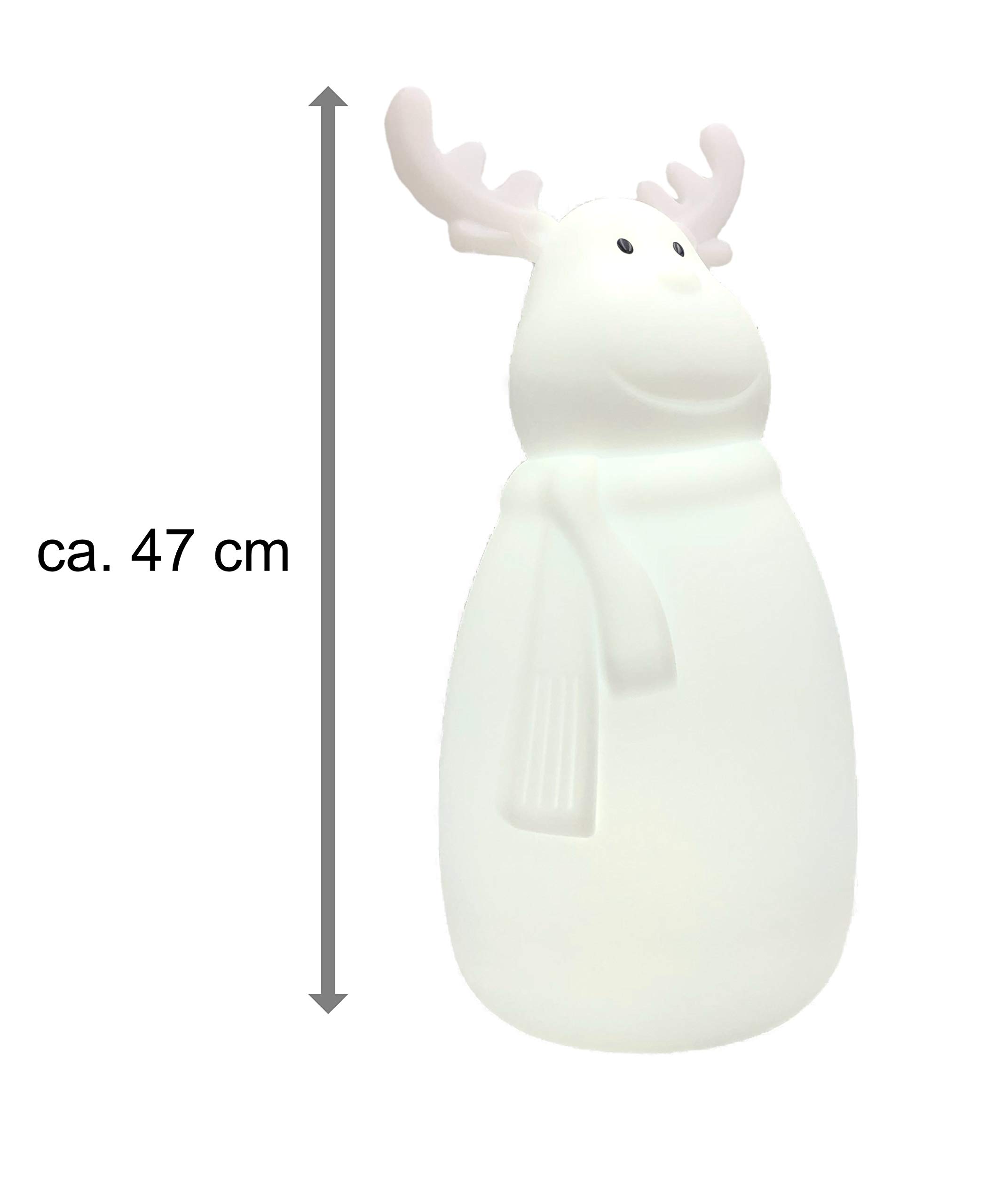Bonetti LED Lichterketten Elch Deko-Figur RGBW mit Fernbedienung