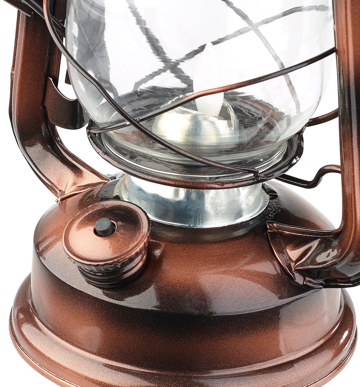 Lunartec Licht-Dekoration Sturmleuchte LED bronze Batterie