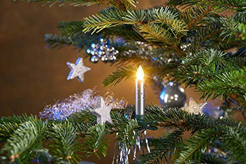 Bonetti Wireless Christmas Candles 12er-Set silber warmweiß
