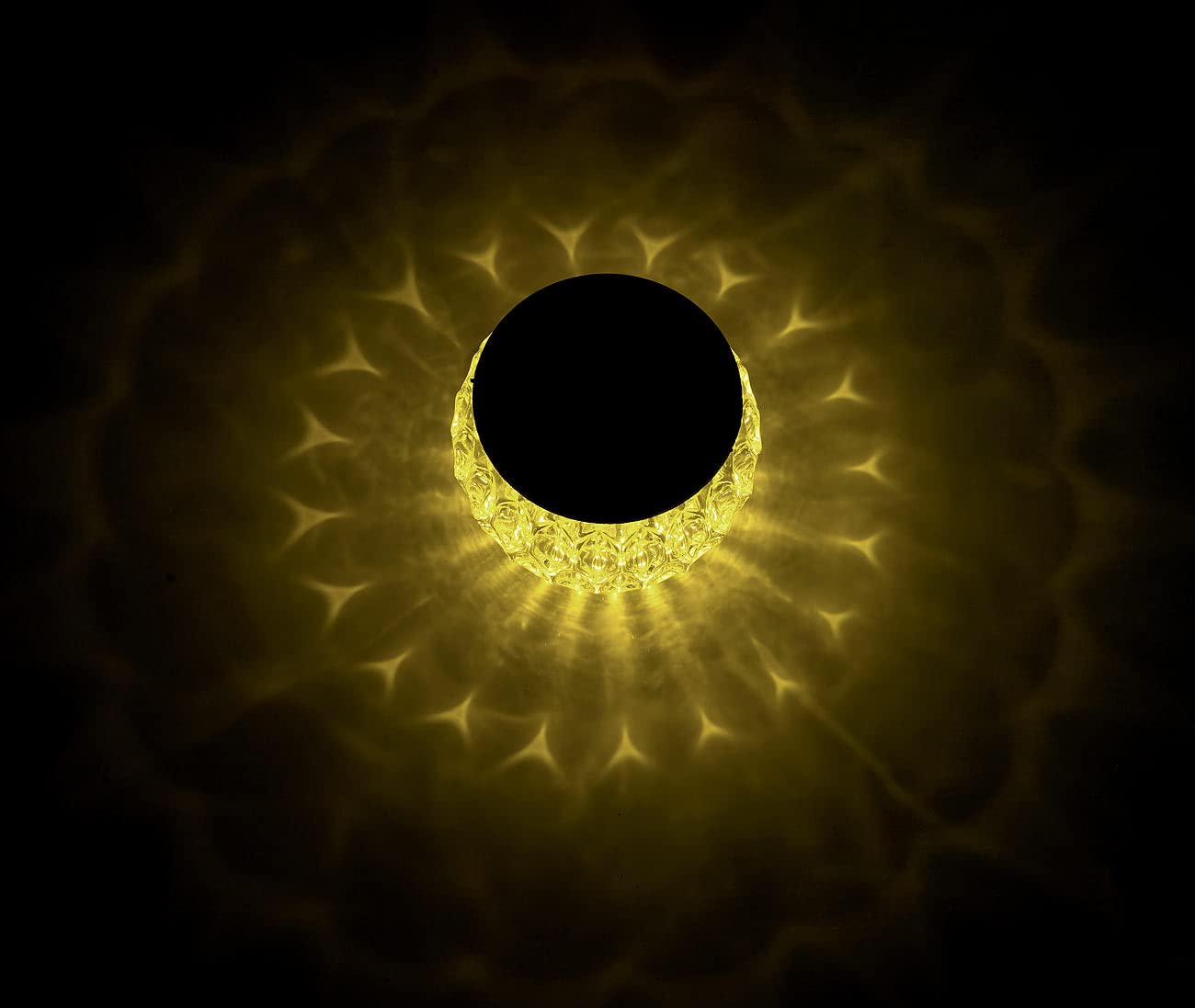 Lunartec Außenbeleuchtung Solar-LED-Windlicht Liora Glas IP44