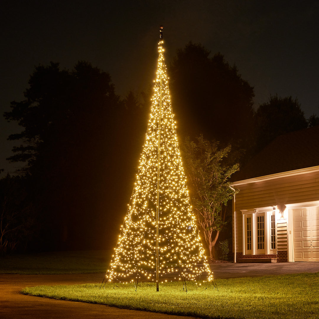 Fairybell Standard Fahnenmastbaum 6 m warmweiß 2000 LED
