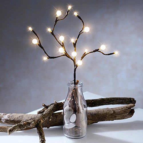 Lunartec Licht-Dekoration Lichterzweig LED 44 cm warmweiß