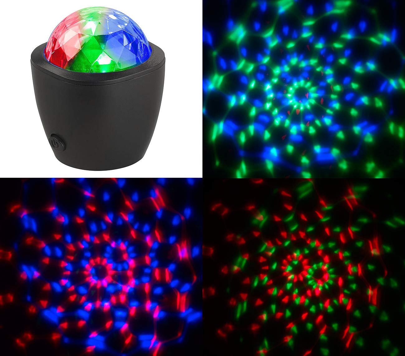 Lunartec Licht-Dekoration Mini-Disco-Licht RGB USB RGB