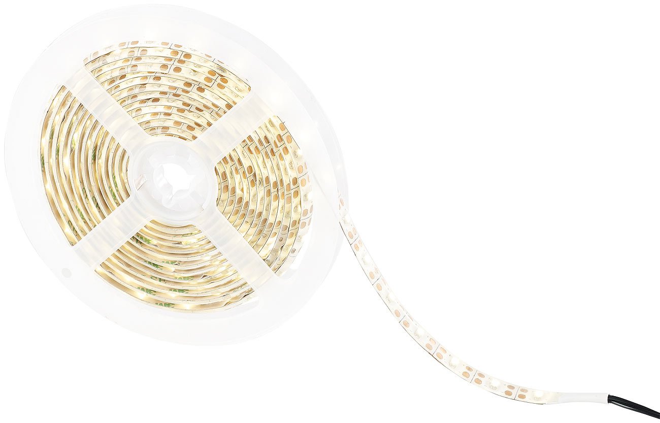 Lunartec Solar-LED-Band warmweiss 3 m 180 LEDs IP65