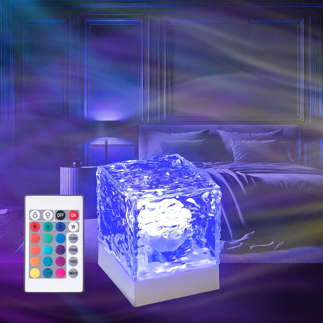 Lunartec 2er Sternenhimmel-Projektor RGB Fernbedienung