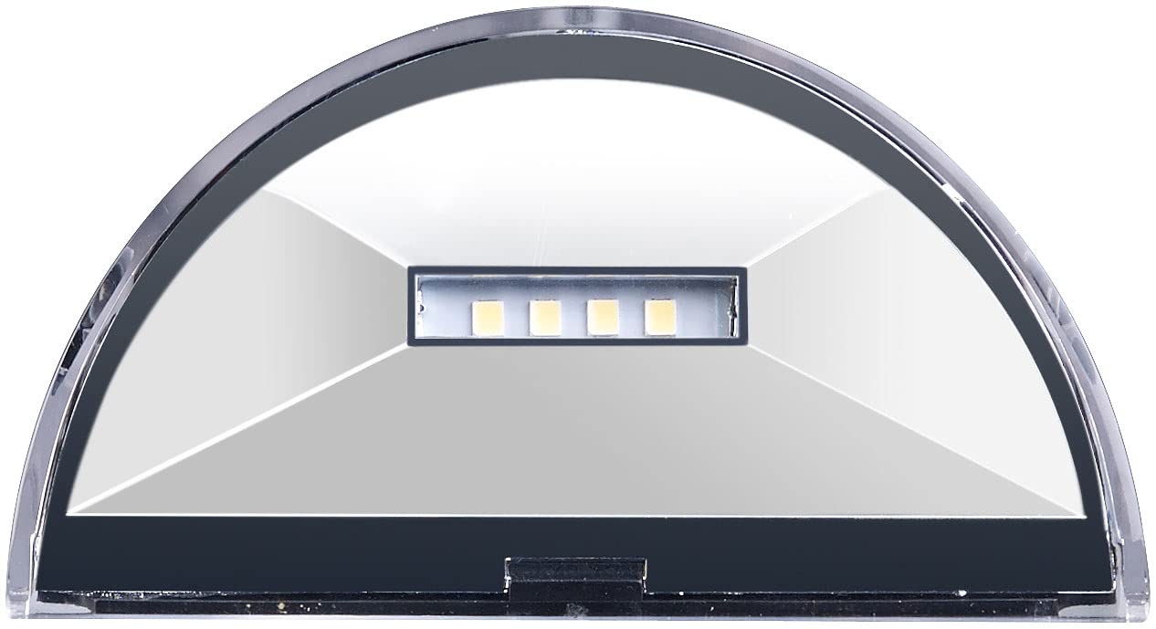Lunartec Außenbeleuchtung WL-130.solar LED-Wandleuchte 2er-Set 20lm