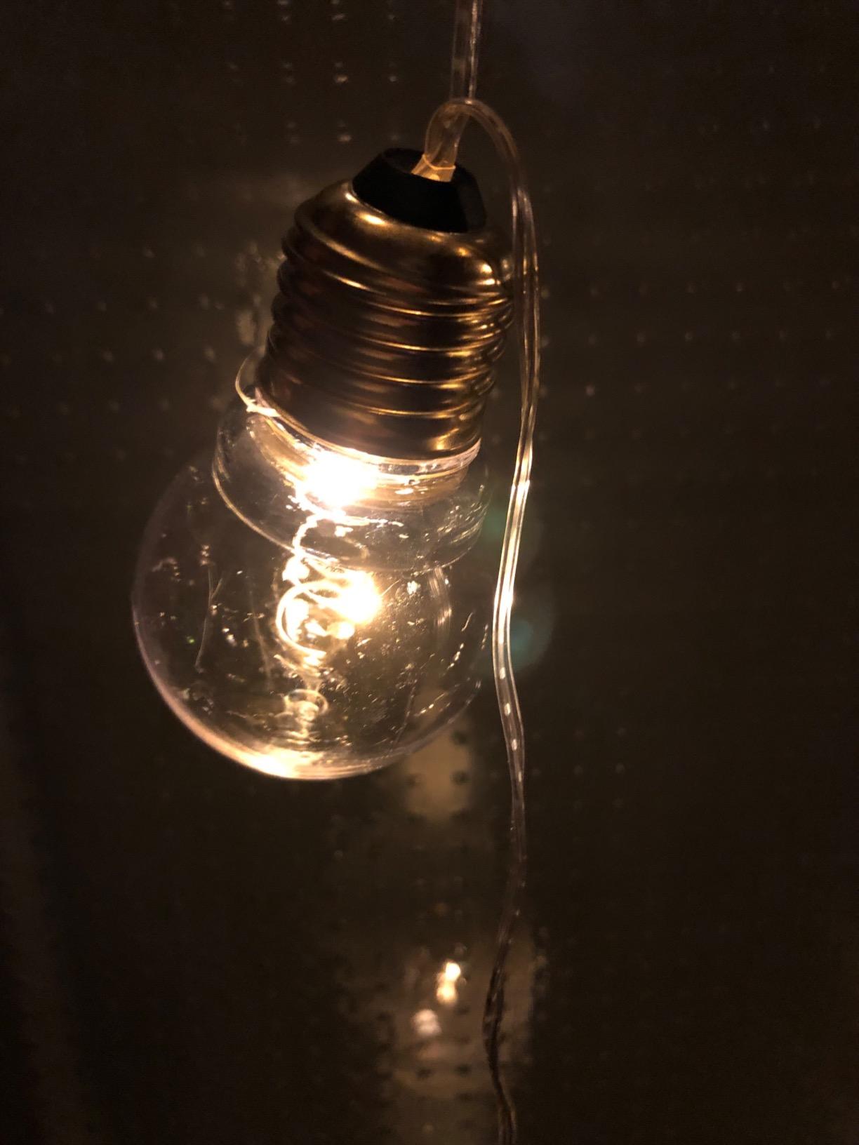 Lunartec Glühbirnen-Lichterkette 5 LED warmweiß 150 cm Batterie