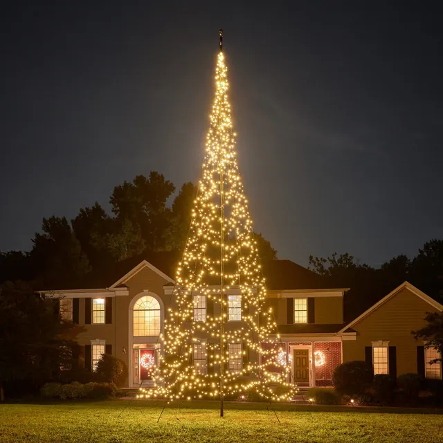 Fairybell Standard 7 Meter 1500 LED warmweiß Fahnenmastbaum
