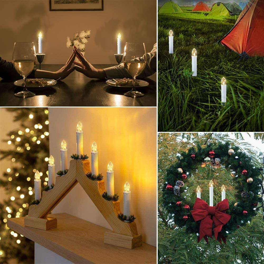 Koopower Candle Lights 30er LED-Kerzen warmweiß mit Timer dimmbar