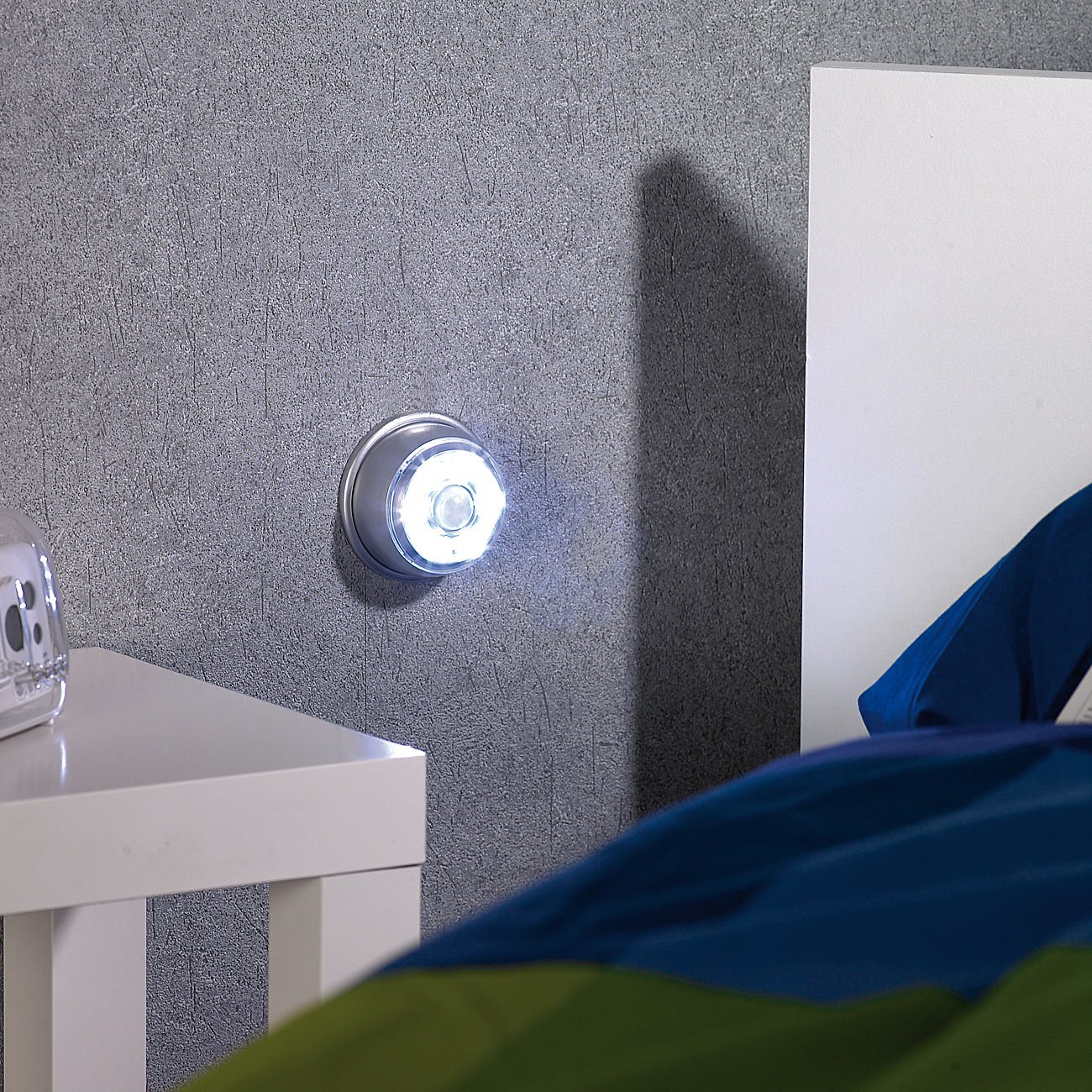 Lunartec Innenbeleuchtung LED-Nachtlicht mit Bewegungsmelder 4er-Set