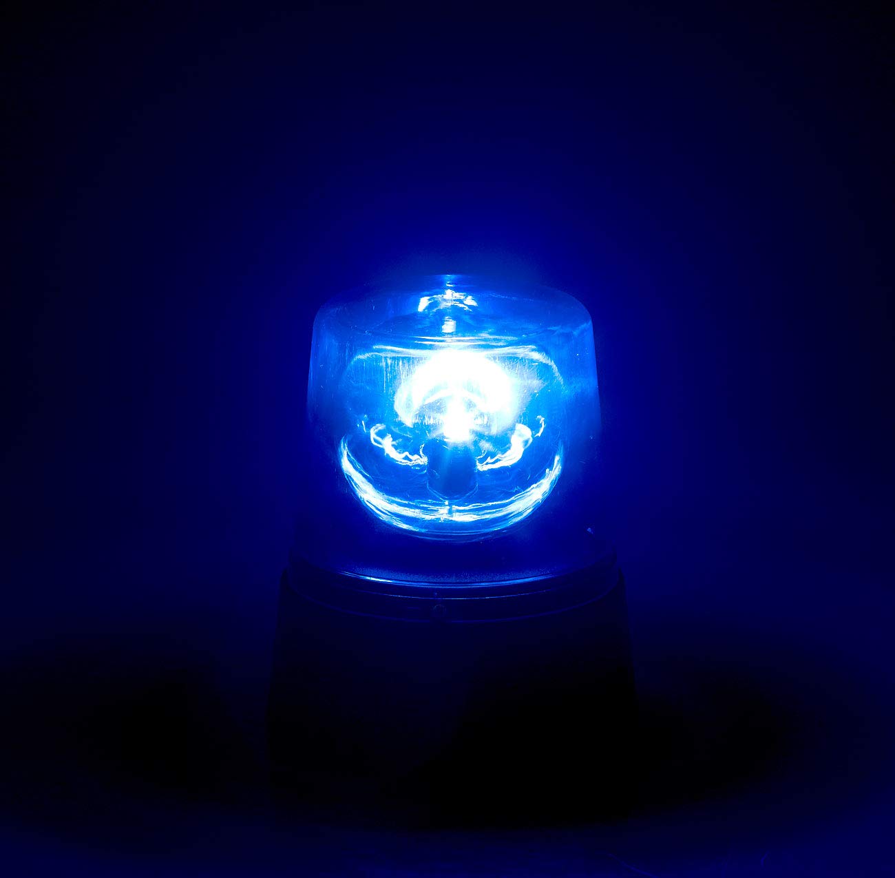 Lunartec Licht-Dekoration Rundumleuchte 2er Blaulicht Batterie