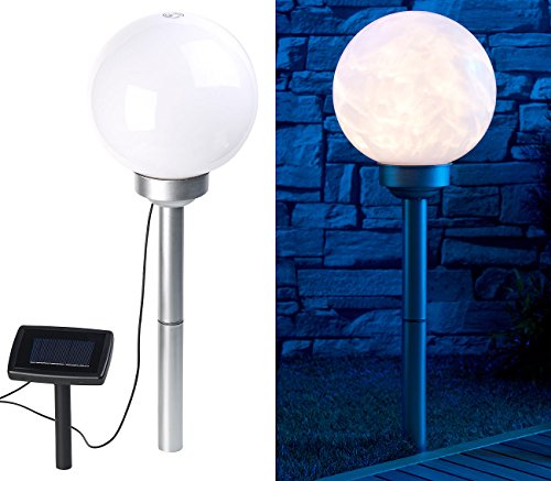 Lunartec Licht-Dekoration Solar-Leuchtkugel Ø 20 cm warmweiß