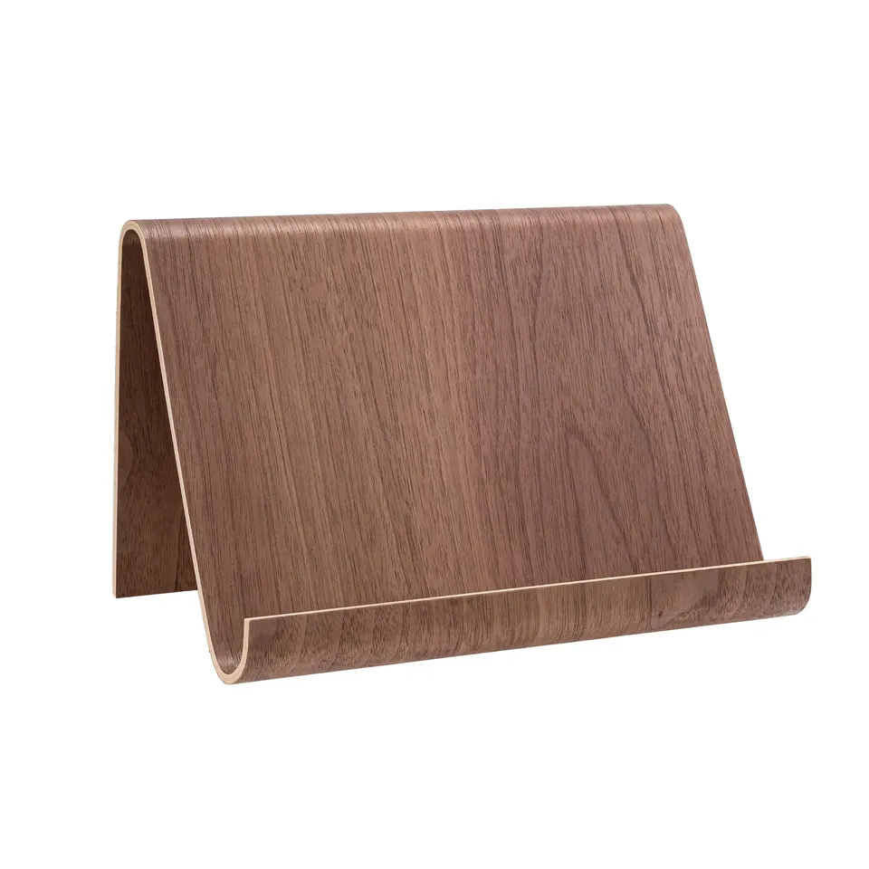 Bonetti Light arches Tablet-Halter Holz Walnuss 26 cm Buchständer