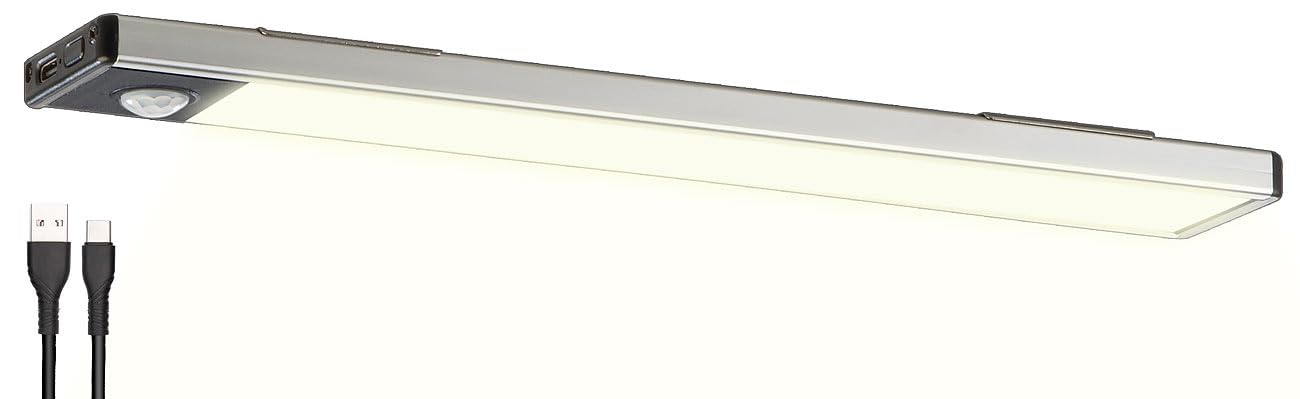 Lunartec Innenbeleuchtung Akku-Lichtleiste 23cm warmweiß Sensor