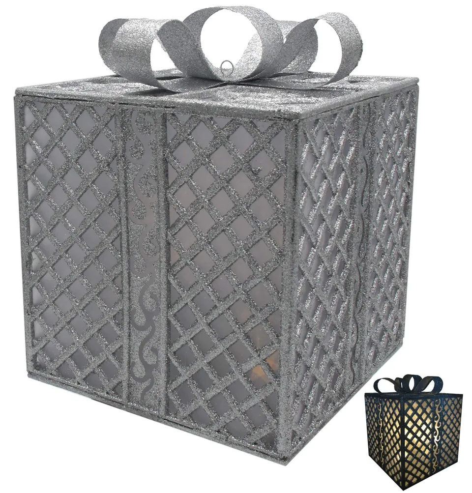 Bonetti Geschenk LED Dekoleuchte silber 25 LEDs Timer