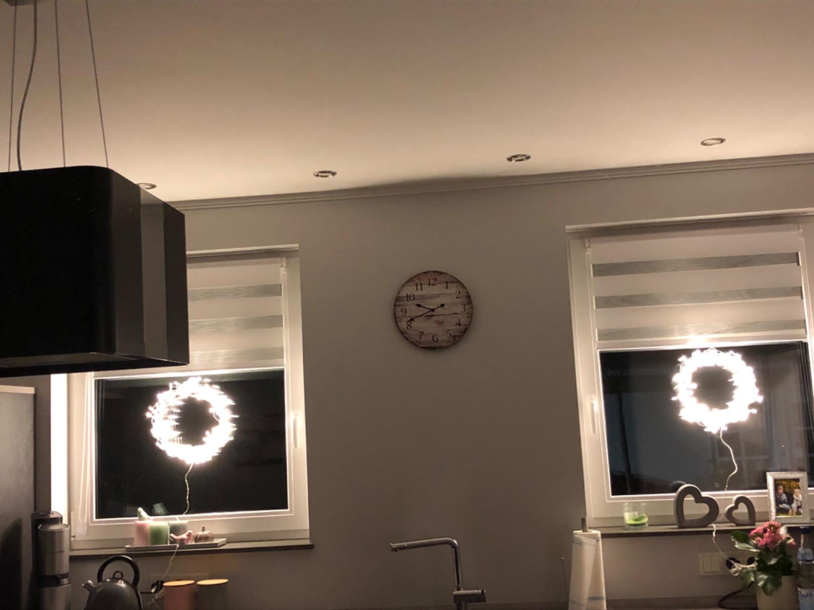 Lunartec Licht-Dekoration Lichterkranz 2er-Set 30cm 90 LEDs