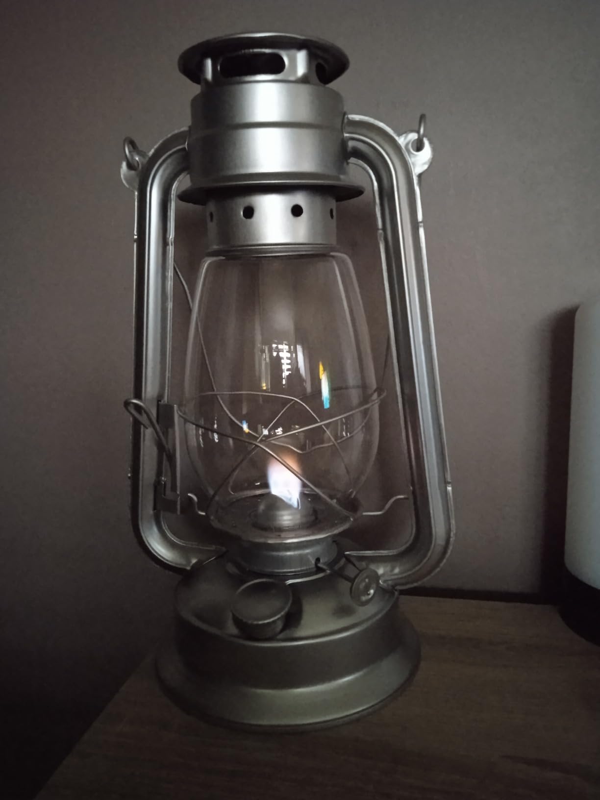 Lunartec Taschenlampen Petroleum-Sturmlaterne verzinkt 30 cm 2er-Set