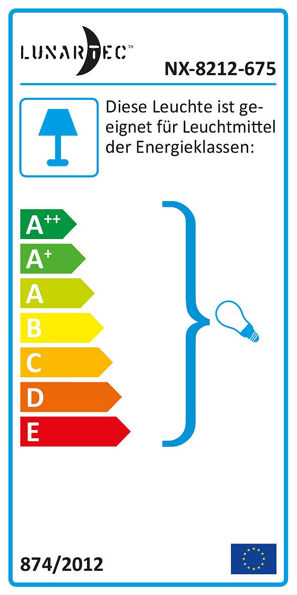 Lunartec Innenbeleuchtung Tischleuchte 4er-Set Beton E27 ohne Leuchtmittel