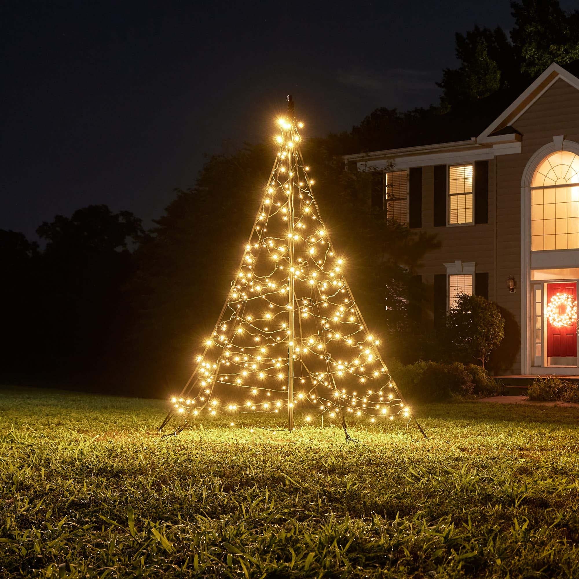Fairybell Standard 2 m LED-Baum 300 LED warmweiß mit Mast