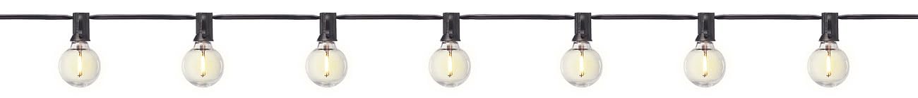 Lunartec Licht-Dekoration G40 Lichterkette 30m warmweiß 2er-Set