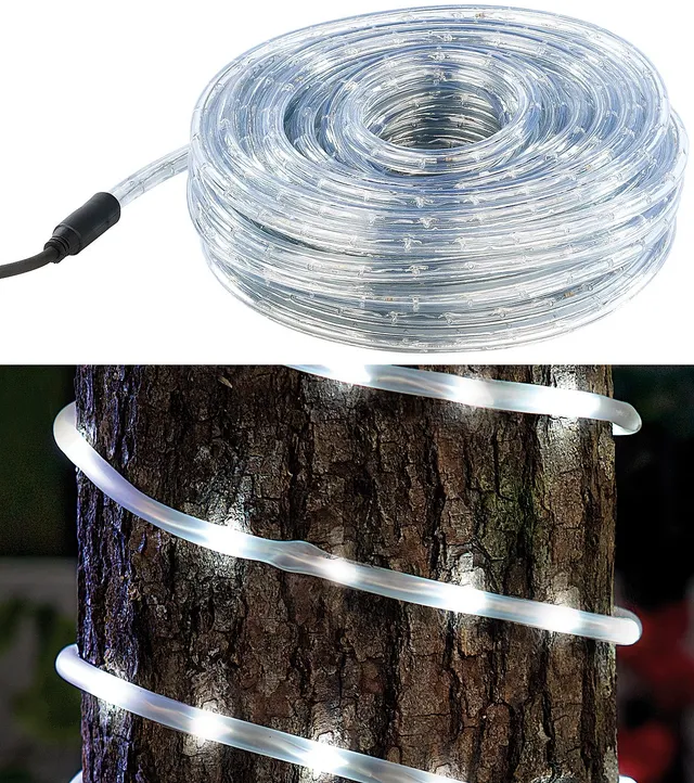Lunartec LED-Lichtschlauch 20m weiß 720 LEDs IP44 für außen
