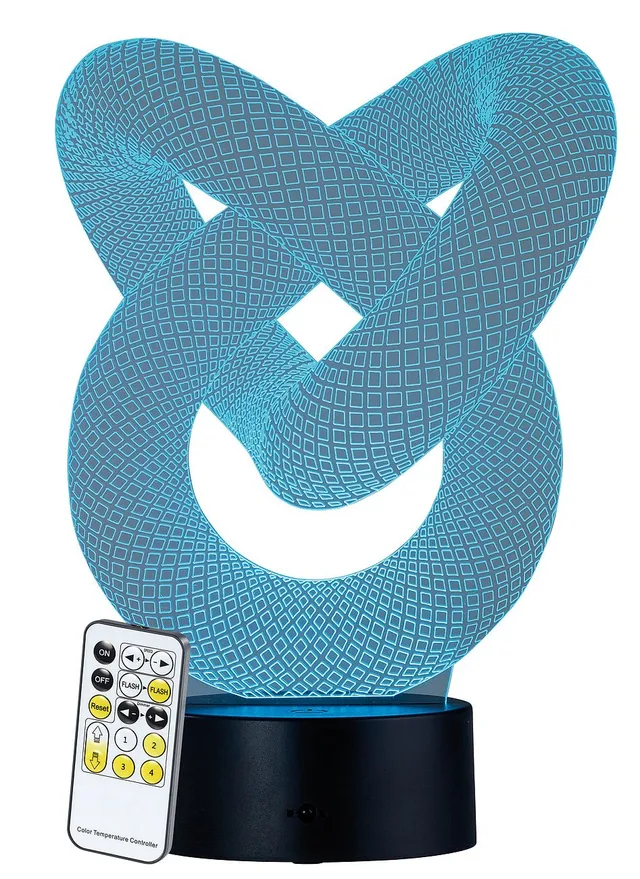 Lunartec Licht-Dekoration 3D LED Schleife 7-farbig