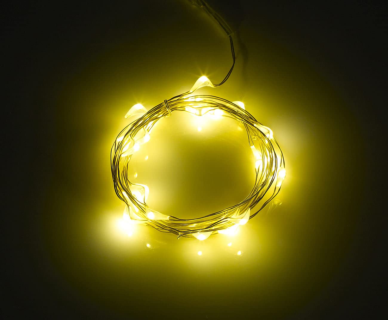Lunartec Licht-Dekoration LED-Lichterdraht 30er-Set warmweiß