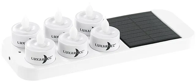 Lunartec Licht-Dekoration Mini LED Teelichter 6er Solar