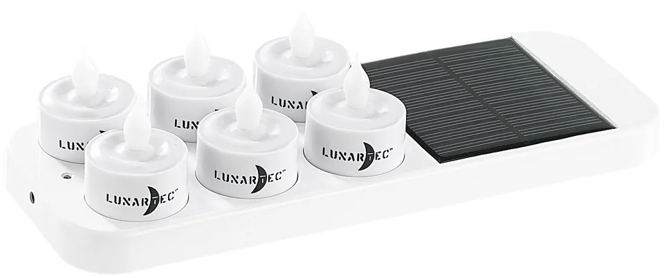 Lunartec Licht-Dekoration Mini LED Teelichter 6er Solar
