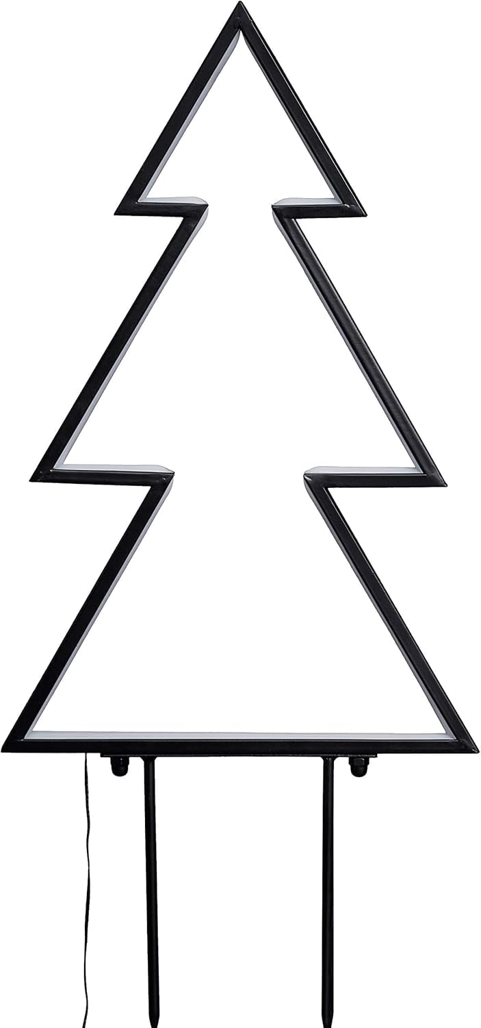 Bonetti LED Lichterketten Gartenstecker Tanne 153 LED warmweiß