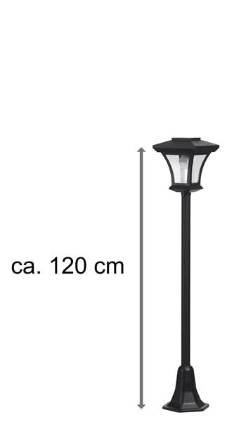 Bonetti Solar Gartenlaterne 120 cm warmweiß 8 LEDs